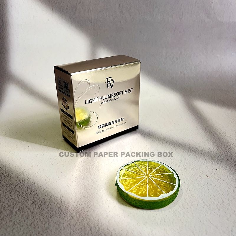 Custom printed 4 Color Cosmetic packaging box cosmetic box paper packaging box with foil stamping