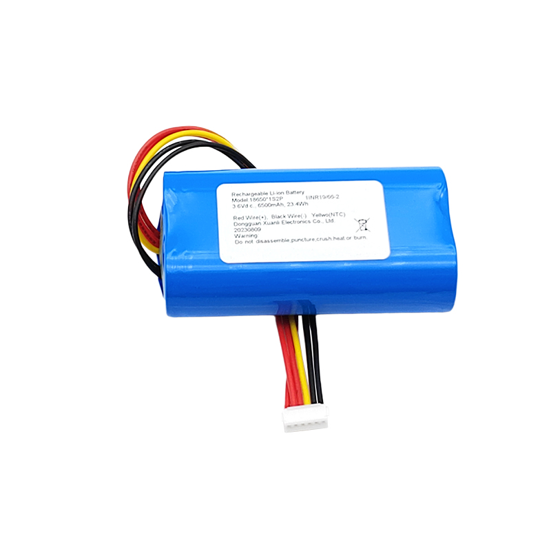 3.6V Cylindrical lithium battery, <a href='/18650/'>18650</a> 6500mAh