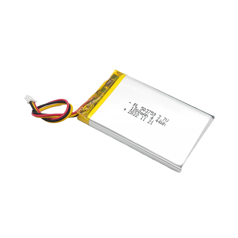 3.7V Lithium polymer <a href='/battery/'>battery</a> packs, 503759 1200mAh Square lithium battery