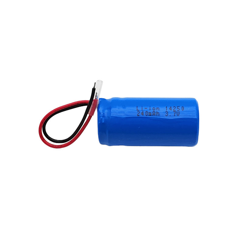 3.7V Cylindrical lithium <a href='/battery/'>battery</a>, 14250 240mAh 