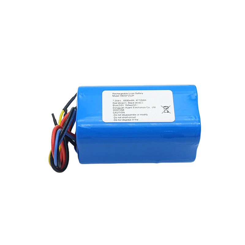 <a href='/18650/'>18650</a> Lithium ion <a href='/battery/'>battery</a> pack 2S2P 7.2V 6600mAh