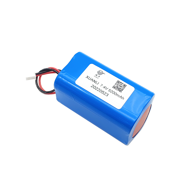 7.4V Cylindrical lithium <a href='/battery/'>battery</a>, <a href='/18650/'>18650</a> 5200mAh