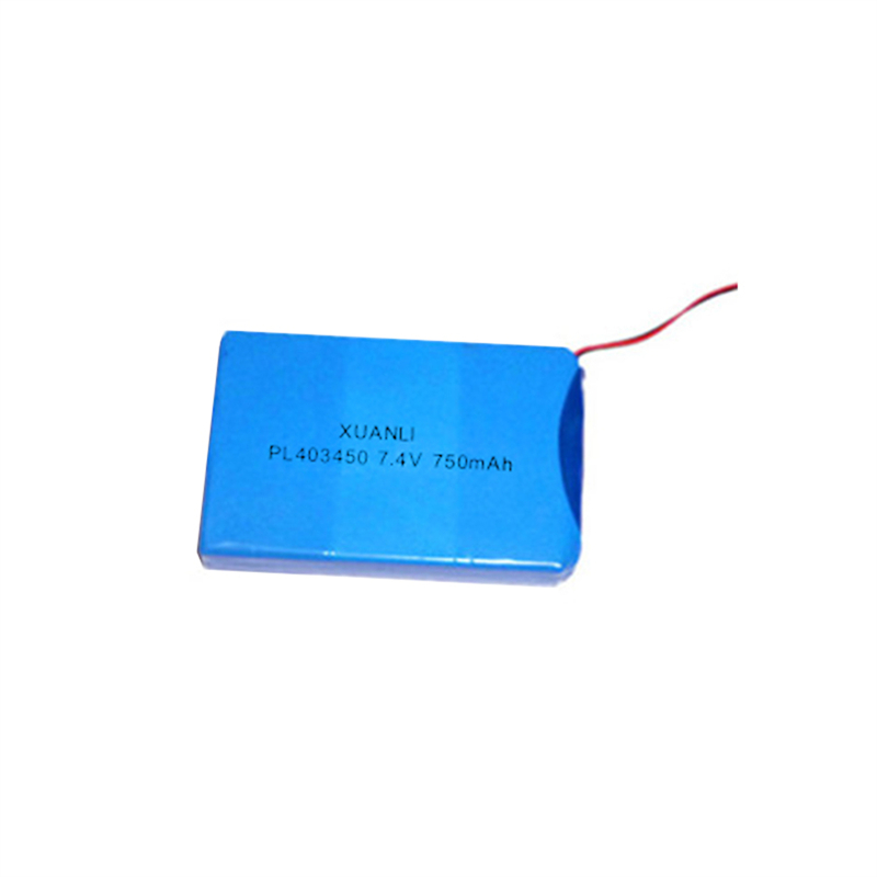 403450 7.4V 750mAh Lithium polymer <a href='/battery/'>battery</a> packs