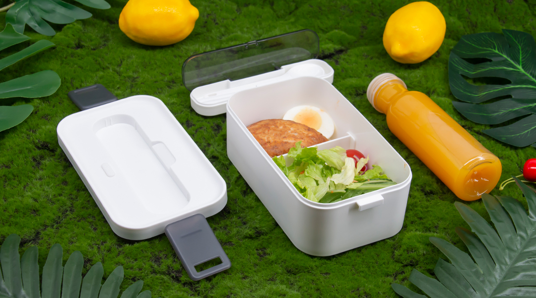 Best-Choose Double Layer Lunch Box with Tableware