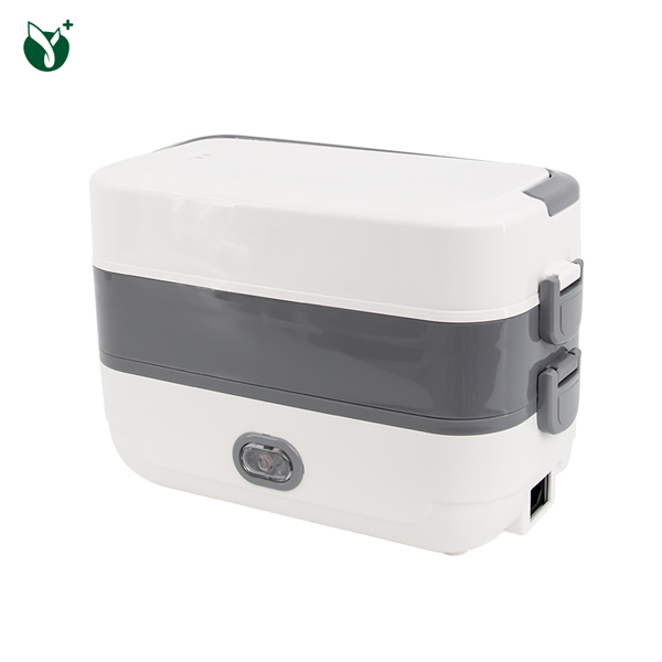 2 layers Electric Heating Stainless Plastic <a href='/lunch-box/'>Lunch Box</a>