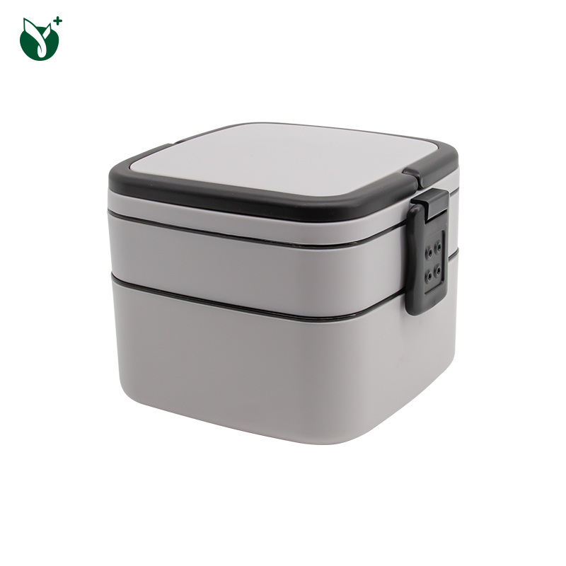 Plastic Square Double Layer <a href='/lunch-box/'>Lunch Box</a>