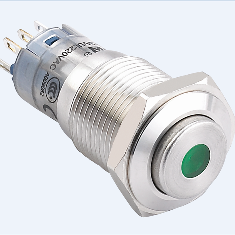 (Hot !) 16mm Dot illuminated push button switch(PM162H-11D/B/12V/S,PM162F-11ZD/G/12V/S CE,ROHS)