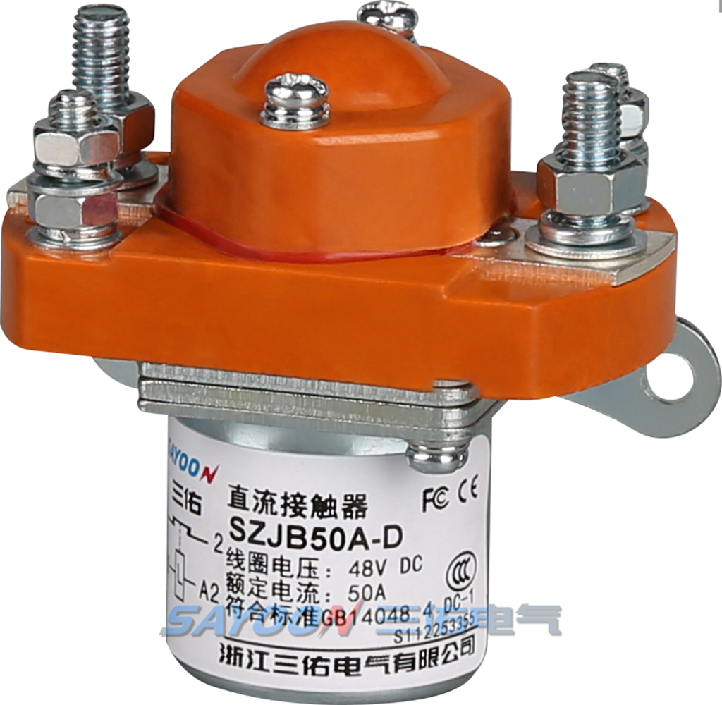 SAYOON SZJB50A SZJB50A-D MZJ-50B 50A coil voltage electrical motor reversing dc contactor 12v 24v 36v 48v 60v 72v
