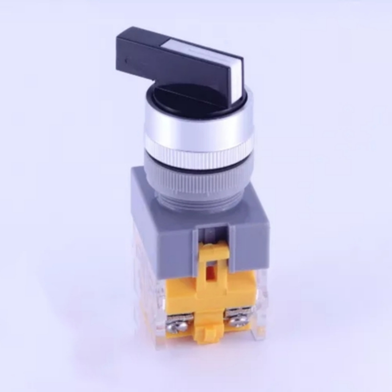 ELEWIND 22mm Screw terminal <a href='/1no1nc/'>1NO1NC</a> 2 Postition maintain Long knob selector switch (PB222-11XB/21)