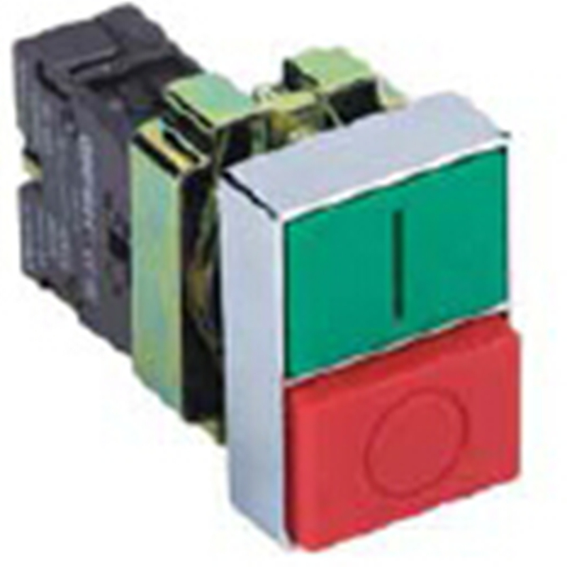 ELEWIND 22mm <a href='/1no1nc/'>1NO1NC</a> two position push button switch same as XB2 series green button push on, red button push off (PB225S-11)