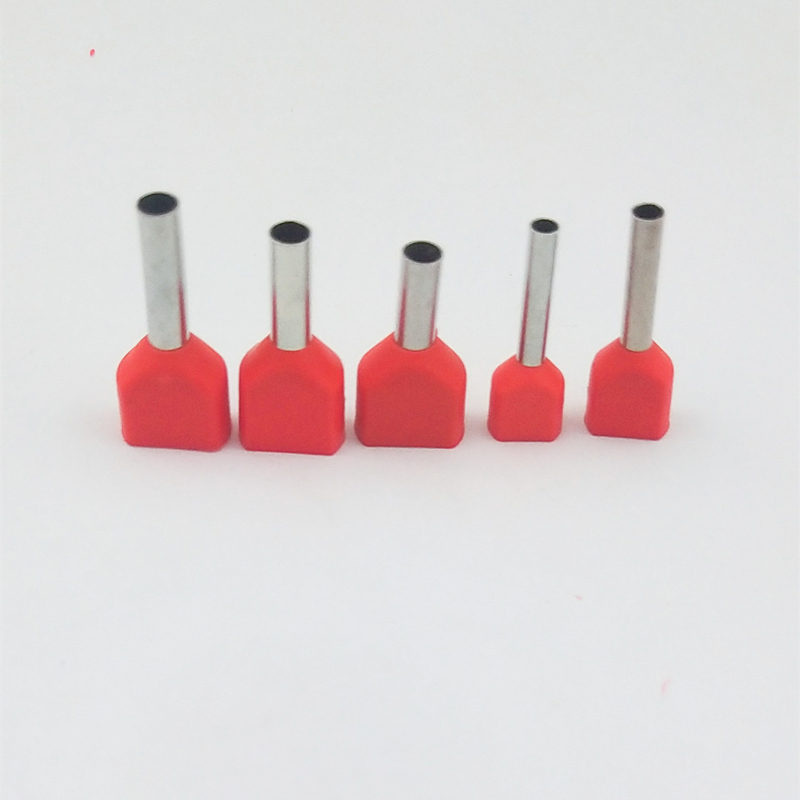 Insulated Double <a href='/cord-end-terminal/'>Cord End Terminal</a> TE1012,TE1512,TE2512,TE2510,TE2508