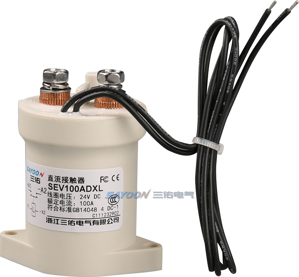 SAYOON SEV100AD SEV100BD HV Dc <a href='/contactor/'>Contactor</a> 100A High Power Voltagefor Charging Piles Electrical Equipment ROHS CE