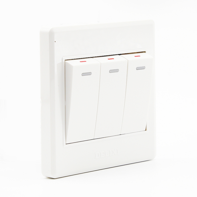 ELEWIND wall light Button switch , On / Off Push <a href='/button-switch/'>Button Switch</a> , 3gang 1/2way ,white color 86 Type