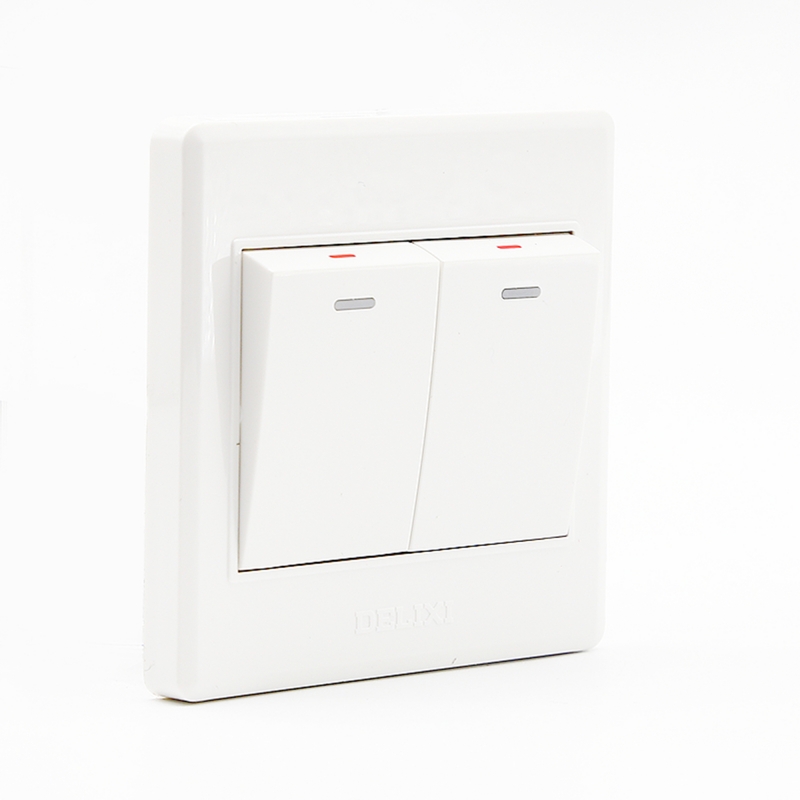 ELEWIND wall light Button switch , On / Off Push <a href='/button-switch/'>Button Switch</a> , 2gang  1/2way ,white color 86 Type