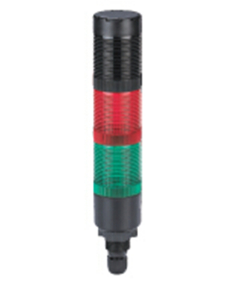ELEWIND 40mm signal tower <a href='/continous-light/'>continous light</a> and continuous buzzer of 2 layer(YWJD-40/DZ/2/RG/24V/A)