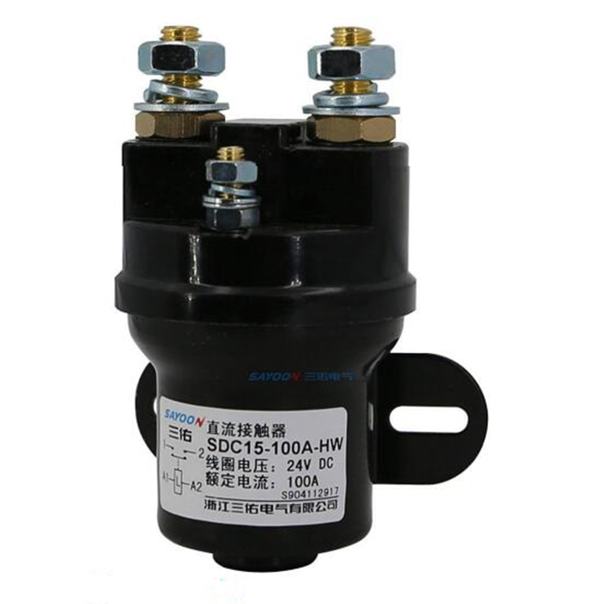 SAYOON SDC15-100A-HW;HP;MW;MP,QCC15-100A-HW;HP;MW;MP <a href='/direct-current/'>Direct current</a> contactor control power contactor for moto car 48v 36v 24v