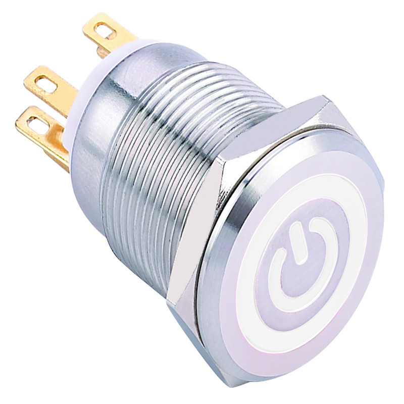 ELEWIND 19mm SPDT Button switch with light(PM193F-11ET/G/12V/S)