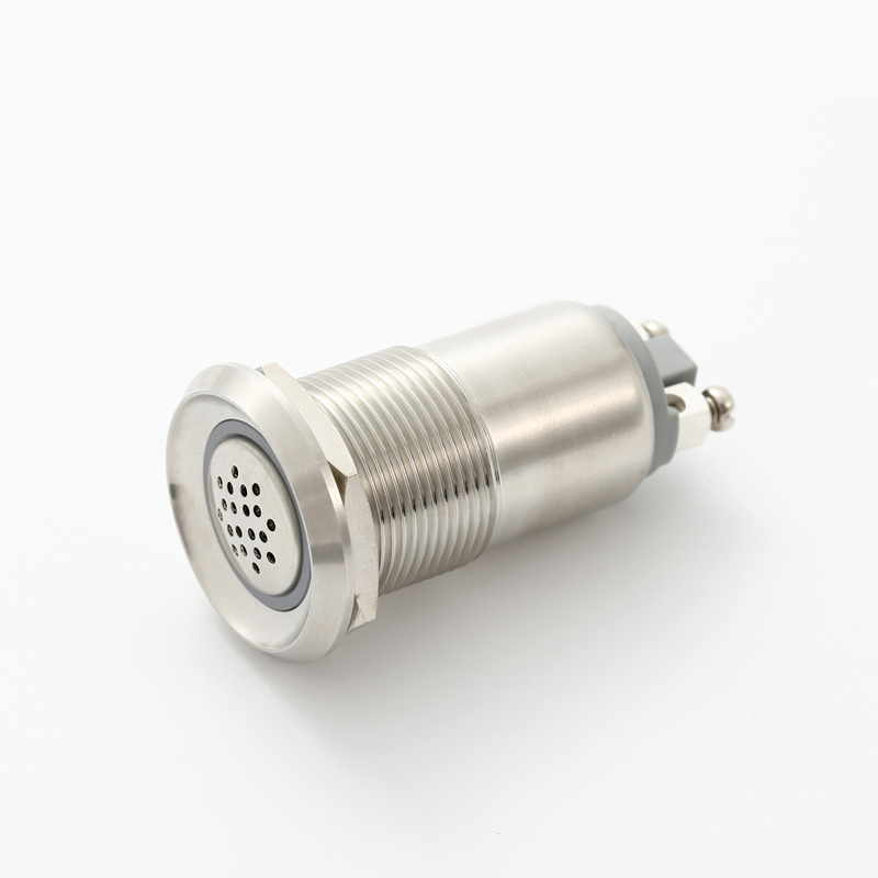 19mm Stainless steel flash <a href='/buzzer-with-led-light/'>buzzer with LED light</a> 12V 24V (PM191B-SM/R/24V)