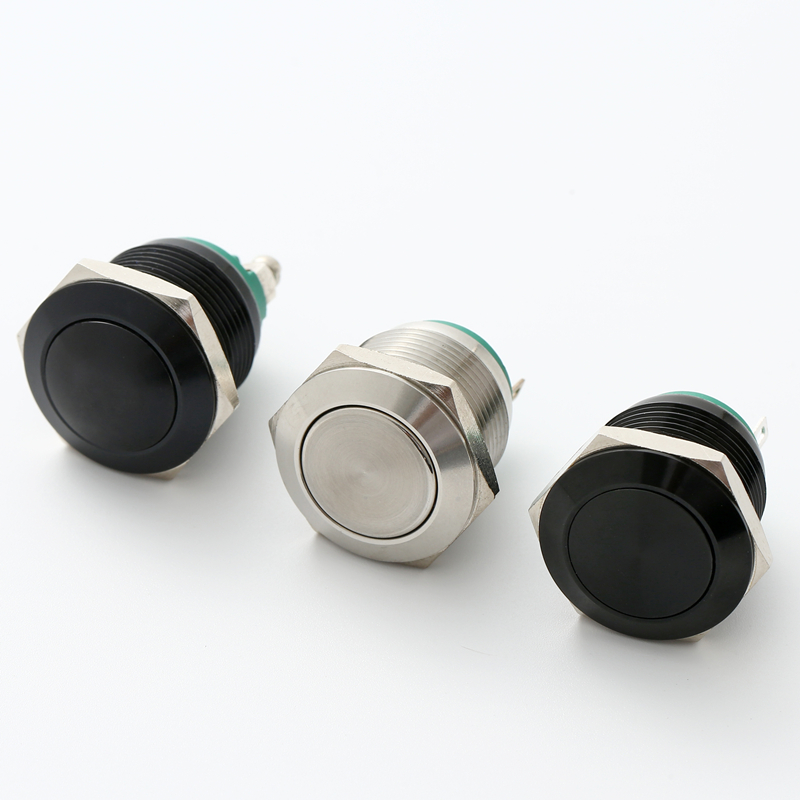 ELEWIND 19mm momentary (1NO) stainless steel push button switch (PM191H-10/J/S，PM191F-10/S，PM191B-10/S))