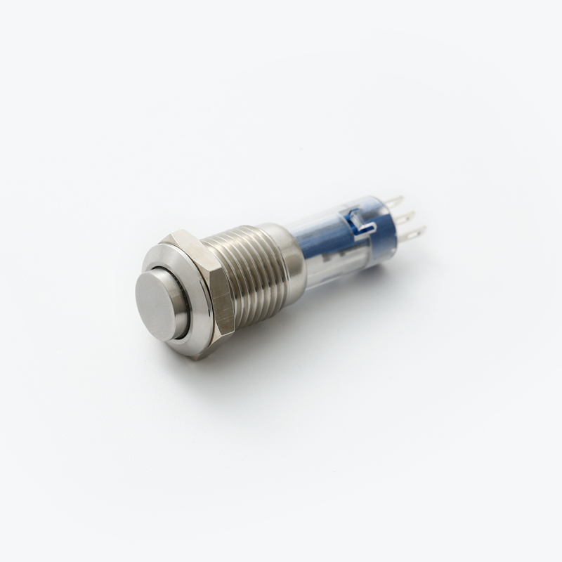 ELEWIND  12mm small/mini momentary or latching type metal Stainless steel without light push button switch (PM12H-11/S)