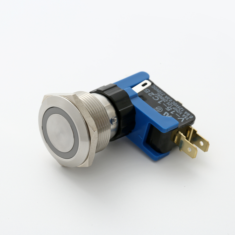 ELEWIND 15A LARGE current/Big current Stainless steel MetalRing light push button switch (19mm,22mm,25mm, UL approval )