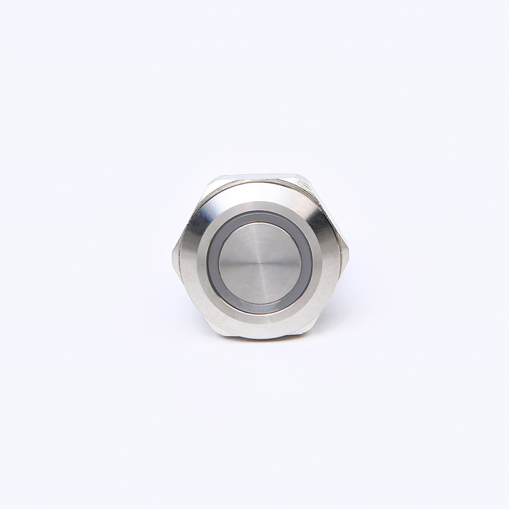 12mm anti vandal push button switch 3 -color RGB led color IP67 waterproof (PM121F-10E/J/RGB/12V/S)