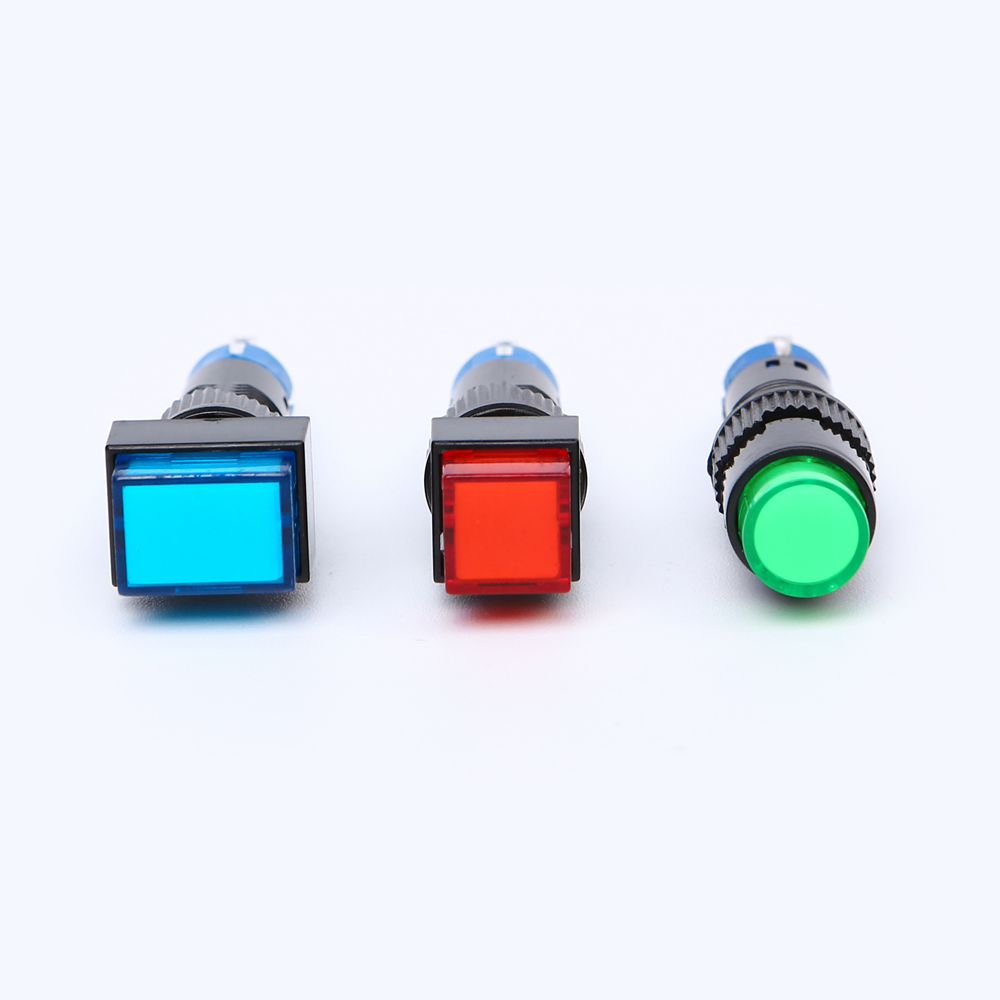 ELEWIND 8mm Plastic 5 PIN terminal Latching momentary Round lock push button switch (PB81F-11D/G/12V , PB81F-11ZD/G/12V)