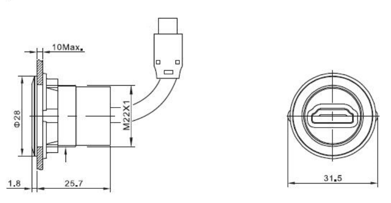 HDMI 1M线