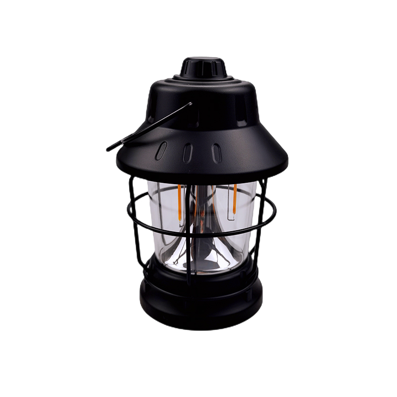 Rechargeable <a href='/vintage-camping-lantern/'>Vintage Camping Lantern</a> With Hanging Hook Outdoor Tent Retro Lantern