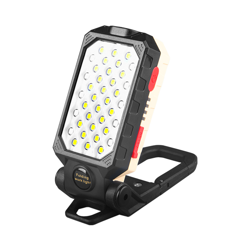 Portable COB rechargeable foldable with magnetic suction work light