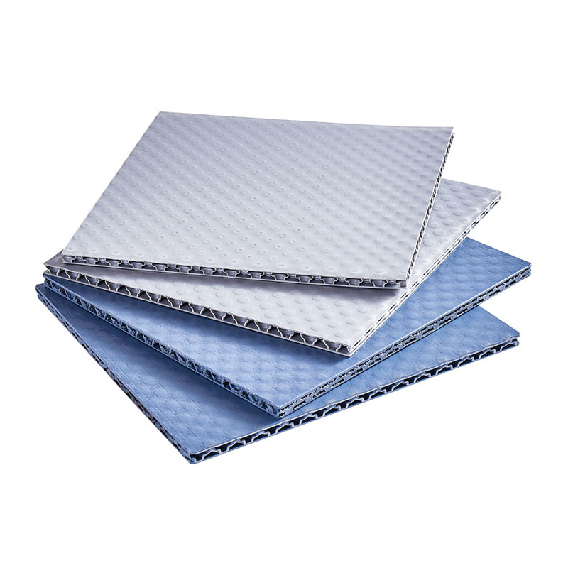 PP corrugated plastic honeycomb double side matt & bubble guard sandwich panel for packing